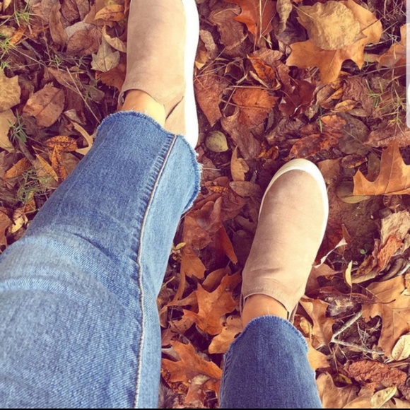 Taupe Microsuede Sneakers - Picture 7 of 7